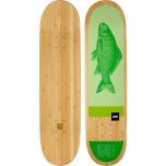Green Fish Graphic Bamboo Skateboard