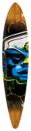 Trurute Mayan Head Pin Tail Longboard
