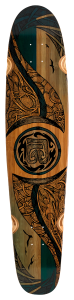 Mirrored Sea Double Kick Longboard