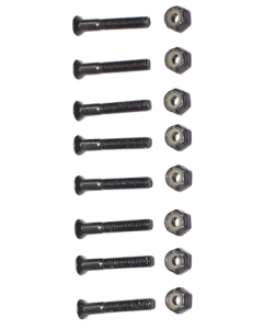 Black 1.0" - 1.50" Hardware - set of 8