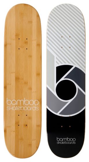 Black Logo Graphic Bamboo Skateboard| Add Pop a Bamboo Skateboard