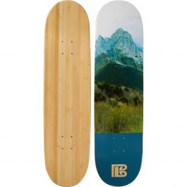 Mountain Graphic Bamboo Skateboard