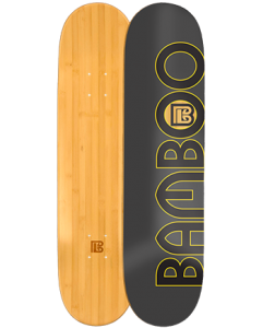 Natural Circle Graphic Bamboo Skateboard