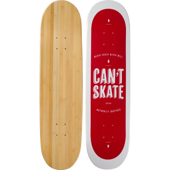 Can't Skate Graphic Bamboo Skateboard